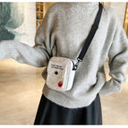Sesame Street Small Bag Female Bag Mobile Phone Bag Ins Messenger Bag Wild Canvas Shoulder Bag Lady Bag