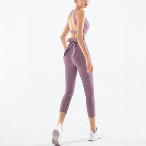 Women's Yoga sport set running Fitness dancing Yoga quick drying two-piece Y26S6783/Y26K6697