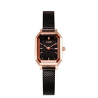 GEDI Women watch fashion simple easy match square popular quartz lady watch students bracelet 13004 mesh steel women's watch