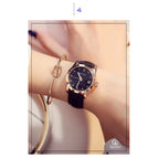[Larger Stock] GUOU 8076 Women's watch Fashion Simple Luminous Calendar Quartz watch lady watches