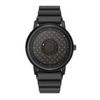 EUTOUR Magnetic ball national wind mechanical black technology men's watch round pin buckle spiral crown watches for women