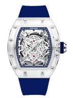 KIMSDUN NEW Brand Richard Waterproof Men's Watch Tonneau-shaped Miller Transparent Men's Quartz Watch K2015B