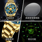 OLEVS Watch Men fashion Simple Calendar waterproof quartz casual men watch 9949