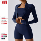 Women yoga suits Outdoor Sports Skinny Yoga Clothes Suit Fitness Clothes High Waist Yoga Clothes Three-Piece Set 8047