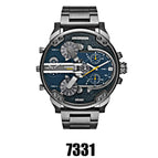 LEEMOON Large Size Fashion Trendy Personality Large Dial Leisure Alloy Steel BandQuartz Leisure DZ Watch Big Watch