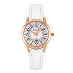 GUOU 6044 watches Women's Fashion Trend Large Dial Belt Quartz Watch Retro Versatile Waterproof Watch for women