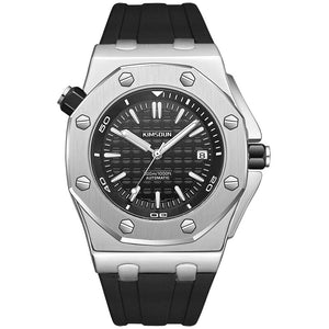 KIMSDUN men's watch Three-pin fully automatic mechanical watch fashion luminous waterproof men's casual watch K-1221A (ready stock)
