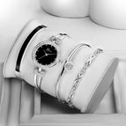 Women's watch fashion four pieces quartz watch diamond elegant alloy watch set G-016J