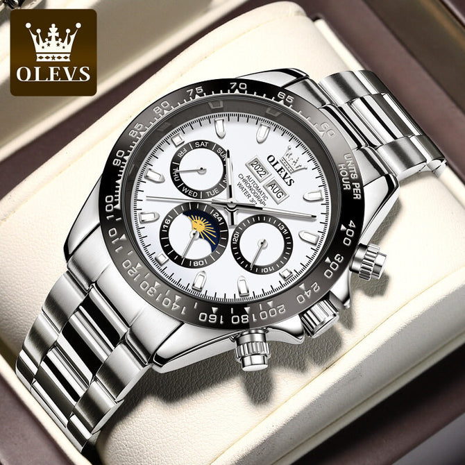 2022 OLEVS Watch for men fashion business office watch mechanical men's causal watch 6654