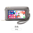 Touch screen mobile phone bag female diagonal RFID anti-theft brush multi-function shoulder transparent mini small bag wallet mobile phone bag SJ623