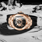 KIMSDUN men's watch new fashion trend tattoo waterproof silicone quartz casual watch J-2101B