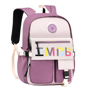 New primary and secondary school bag girl 6-12 years old light leisure travel backpack cute girl children's school bag 5217