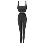 2022 summer new fashion sexy yoga clothes suit sports bra hip lift tummy trousers running fitness sports clothings 9218+6218
