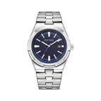 Pintime Men's Watch Stainless Steel Strap Fashion Casual Waterproof Quartz men calendar Watch 3008