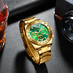 CHENXI Gold Watch Men's Watch Business Watch Luminous Waterproof Quartz Watch Watch CX-086A