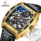 CHENXI fashion men's watch New Barrel Richard Skeleton Fully Automatic Mechanical casual Watch CX-8845