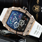 Watch for mem Richard European-Style Diamond Quartz Watch Fashion Sports Barrel-Shaped in Stock 9791