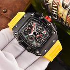 New men's Square Watch Elements Business Men's Six-Pin Running Seconds Multi-Function Calendar Watch 8087H