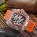 Watch for men Richard Hot Sale Six-Pin Watch Transparent Hollow Luminous Student Sports Waterproof Quartz Watch 1034