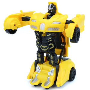 Toy car children's wisdom mini manual deformation car robot boy toy