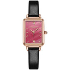 2021 New Fashion lady watch Square Set Women's Watch Small Green quartz bracelet Watch set fxn051