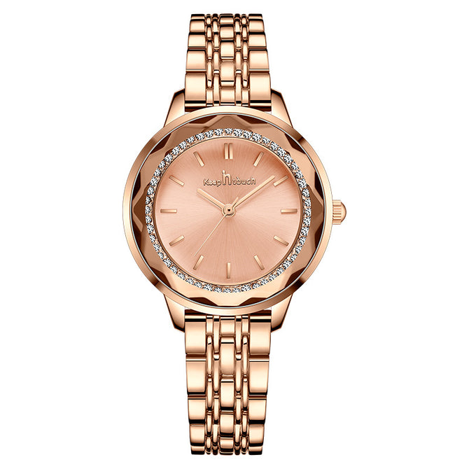 New Waterproof Watch Women Stainless Steel Butterfly Snap Buckle Fashion Small and Exquisite Ladies Watch K-8022L