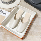 Fashion slippers women's summer 2022 new half drag women's shoes lazy flat shoes women 112-1