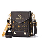 2022 new niche design mobile phone bag messenger bag women fashion one shoulder retro small square bag mini mobile phone bag 3987