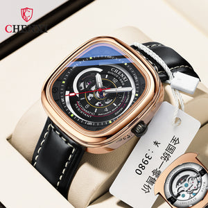 Chenxi square hollow automatic watch men's mechanical men's high-end luminous mechanical watch CX-8824N