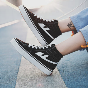 Warrior's new high top canvas shoes Korean student men's and women's couple flat shoes wxy-a786mj