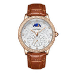 KIMSDUN brand retro carved sun moon and stars high-end men's waterproof mechanical watch K-2190A
