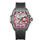New Fashion Trend Personality ONOLA 6811 Design Transparent Shell Square Luminous Young Student Watches Men's Watch Free original gift box