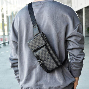 Outdoor sports crossbody bag men's simple fashion waist bag multifunctional waterproof mobile phone bag