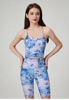 Romantic Yoga Suit Summer Sports Women's High Strength Fitness Quick-Dry running fitness Vest Yoga Pants lady set XK18+HN90