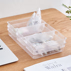 Drawer Organizers Plastic Bathroom Storage Bins Versatile Trays Vanity Dividers Container for Bedroom Dresser Kitchen Office
