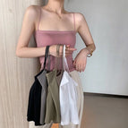 Women vest with chest pad bottoming tube top all-in-one sleeveless underwear lady Bra