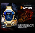 Hoursly Watch Men's Best-Seller on Douyin Motorcycle Men's Watch Internet Celebrity Waterproof Men's Watch Quartz Watch
