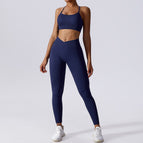 Women yoga suits 2023 new running Sportswear fast drying tight fitness running execise suit women 6921