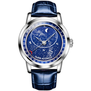OLEVS men's watch automatic mechanical rotation watch starry men's watch 9923 starry sky