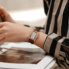 GUOU 8225 Women's Watch Bucket Fashion Simple Steel Belt Women's Watch Waterproof Quartz Women's Rhinestone Ladies Watches