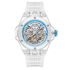 ONOLA ON3835 2023 New men watch Double Flying Wheel Automatic Mechanical Watch Men's Silicone Band Waterproof men Watch
