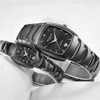 Couple Watch square men's watch luminous waterproof women's watch steel band Watch
