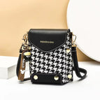 2022 new niche design mobile phone bag messenger bag women fashion one shoulder retro small square bag mini mobile phone bag 3987