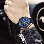 Benyar Men's Quartz Watch Multifunctional Waterproof Sports Fashion Trend Men's Watch Silicone Watch 5140