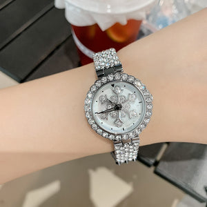 DINIMI 8242 2022 New Women's Watch Water Diamond Luxury Watch Women's Waterproof Rotary Dial Quartz Women's Watch