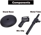 Desktop Microphone Stand Upgraded Adjustable Table Mic Stand with Mic Clip and Screw for Blue Yeti Snowball Spark Other Microphone