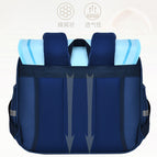 New Children's Schoolbag Burden-Reducing Spine Protection Horizontal Version Primary School Student boy and girl Backpacks