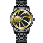 KIMSDUN New fashion trend starry dial hollow automatic watch men's mechanical watch waterproof men's casual watch