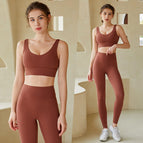 Yoga suits women's running vest type cross beauty back breasts fitness sports yoga bra sports set 710+807