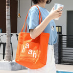 Korean leisure canvas bag simple letter printed handbag ins fashion shoulder handbag SR6666-1